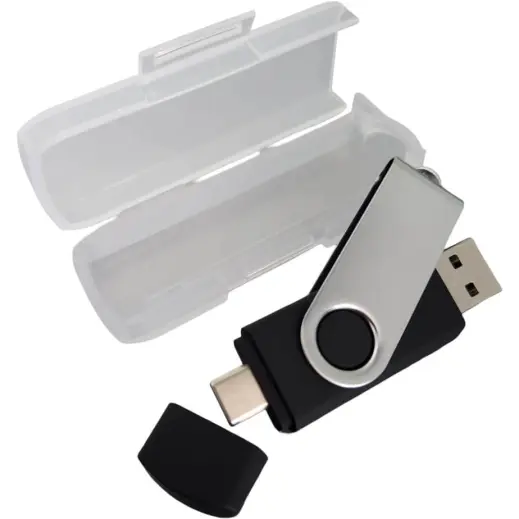 Dual Type-C Swivel USB Display